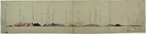 Quarterly Prints: Geological cross section of Otago, New Zealand