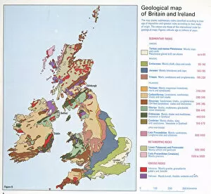 United Kingdom Collection: Geological map of Britain and Ireland