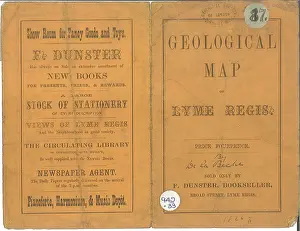 Beche Prints: Geological map of the environs of Lyme Regis and Cover