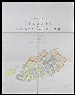 Data Prints: Geological map of Gozo and Cominos, Malta