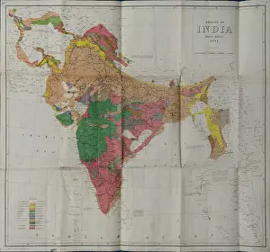 Survey Prints: Geological Map of India (Geological Survey of India, 1891)