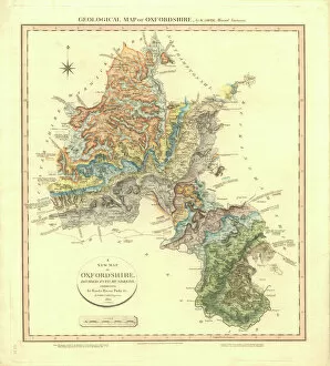 Geology Collection: Geological Map of Oxfordshire
