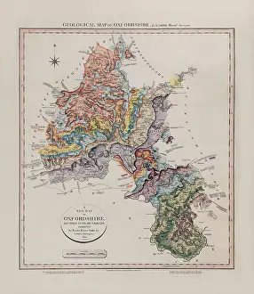 Smiths Prints: Geological map of Oxfordshire (William Smith, 1820)