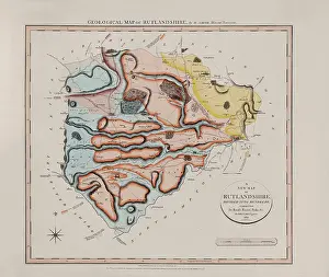 Smiths Prints: Geological Map of Rutlandshire (William Smith, 1822)