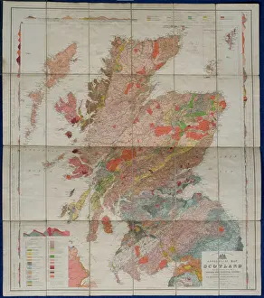 Archibald Prints: Geological map of Scotland (Geikie, 1910)
