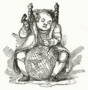 Images Dated 31st March 2020: Geological Research - 19th century comic cartoon