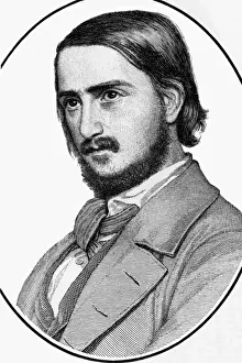 Theodor Prints: Georg Friedrich Rudolph Theodor Herwegh - German Poet