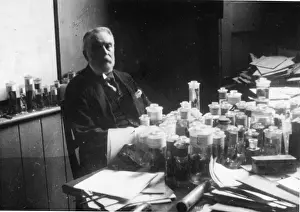 1858 1937 Prints: George Albert Boulenger (1858-1937) with spirit jars, 1920s