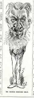 Furniss Gallery: George Bernard Shaw, caricature by Harry Furniss