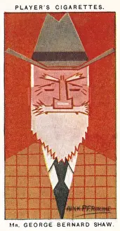 Cubist Prints: George Bernard Shaw - Irish playwright