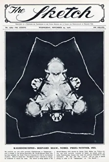 Images Dated 21st November 2019: George Bernard Shaw kaleidoscoped
