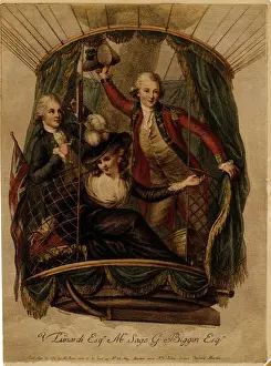 George Biggin, Letitia Sage and Vincenzo Lunardi ascending