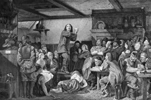 Images Dated 14th December 2011: George Fox Preaching