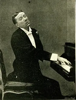 Expression Prints: George Grossmith, comedian, playing piano (1 of 4) Date: 1890s
