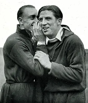Drake Prints: George Hunt and Ted Drake, Arsenal footballers