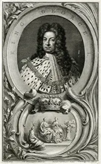 Kneller Prints: George I / Kneller / Houbrak
