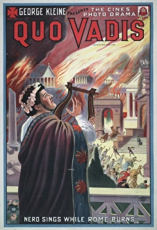 George Kleine presents the Cines photo drama Quo Vadis Nero George Kleine presents the Cines photo drama Quo Vadis Nero
