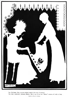 Drapery Prints: By George! by Nellie C. George, WW1 silhouette humour