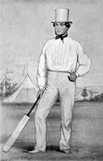 1845 Collection: George Parr, English cricketer, circa 1845