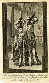 Albany Collection: George, Prince of Wales, and his brother, Prince Frederick