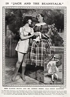 Hippodrome Prints: George Robey and Clarice Mayne as Dame Trot and Jack in the 1921-2 pantomime