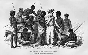 Aborigines Gallery: George Robinson on his conciliation mission, Tasmania