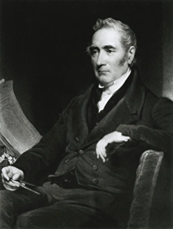 Images Dated 4th September 2013: George Stephenson, seated. painting
