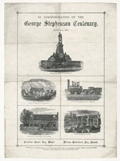 Birthplace Collection: George Stephensons Centenary napkin