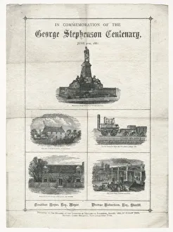 George Stephenson's Centenary napkin George Stephenson's Centenary napkin