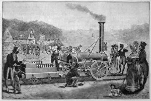 Manchester Collection: George Stephensons locomotive, the Rocket