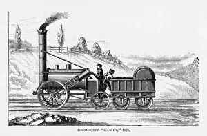 George Stephensons locomotive, the Rocket