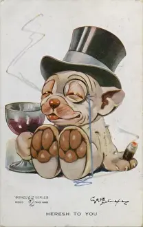George Studdy Bonzo postcard