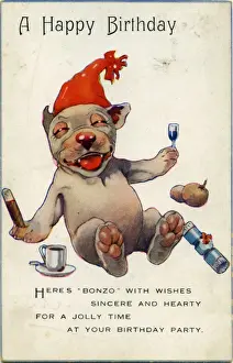 George Studdy Bonzo postcard