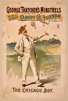 Minstrels Prints: George Thatchers Minstrels allied with Rich & Harris Comed