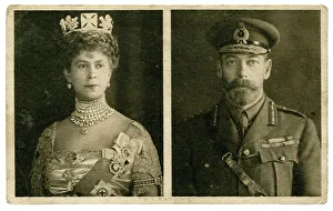 Contained Prints: George V & Queen Mary Christmas Card