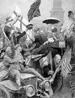 Images Dated 5th October 2016: George V and Queen Mary, end of WW1