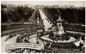 Majesties Prints: George V - Silver Jubilee Procession at Victoria Memorial