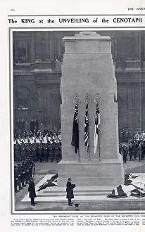 Cenotaph Prints: George V at the unveiling of Cenotaph 1920