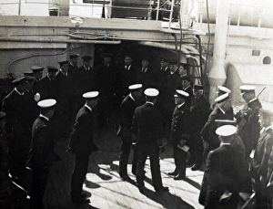 Scapa Gallery: George V visiting HMHS Plassy, WW1