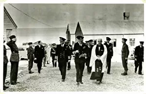 Images Dated 12th July 2016: George VI and Admiral Sir Bruce Fraser, Scapa Flow, WW2