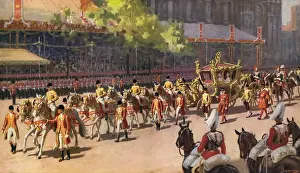 Coronations Prints: George VI Coronation Procession - the State Coach
