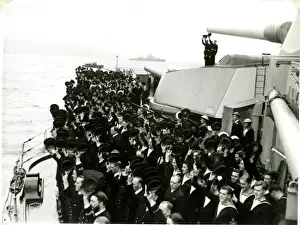 Scapa Prints: George VI departing HMS Duke of York, Scapa Flow, WW2