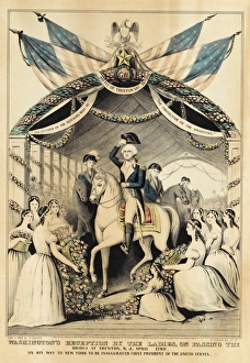 Inaugurated Collection: George Washington - Reception by the Ladies