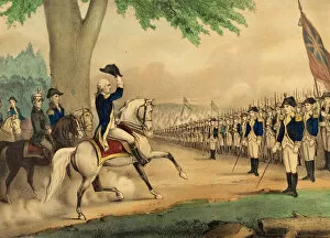 Images Dated 9th May 2011: George Washington Taking Command of the American Army