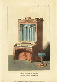 Furnishings Prints: George Wilkinson and Robert Wornum's Upright Patent Piano-Fort