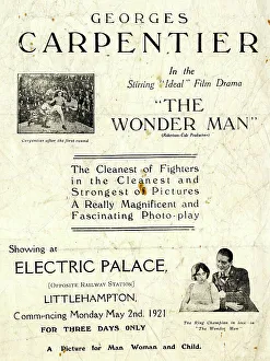 Littlehampton Prints: Georges Carpentier, boxer, in film The Wonder Man