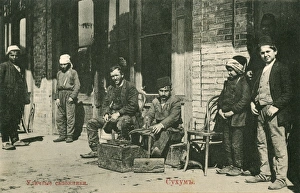 Abkhazia Gallery: Georgia - Abkhazia - Cobbler in Sukhumi