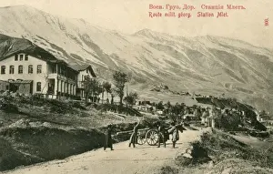 Georgia - Georgian Military Road - Station at Mlet