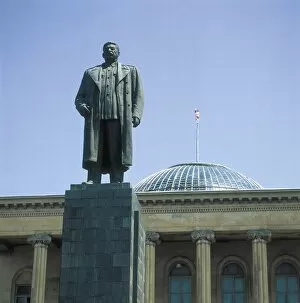 Sociales Collection: Georgia. Gori. Statue of Stalin