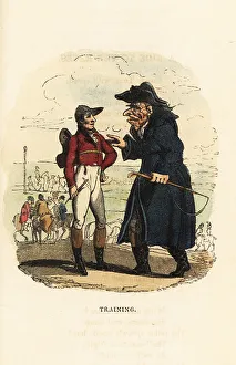 Ascot Prints: A Georgian horse owner talks to his jockey at the Ascot Races